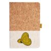 Cork And Heathered Fabric Hardcover Journal 5.5" X 8.25" Thumbnail