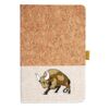 Cork And Heathered Fabric Hardcover Journal 5.5" X 8.25" Thumbnail