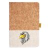 Cork And Heathered Fabric Hardcover Journal 5.5" X 8.25" Thumbnail