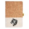 Cork And Heathered Fabric Hardcover Journal 5.5" X 8.25" Thumbnail