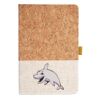 Cork And Heathered Fabric Hardcover Journal 5.5" X 8.25" Thumbnail