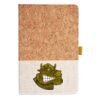 Cork And Heathered Fabric Hardcover Journal 5.5" X 8.25" Thumbnail