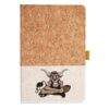 Cork And Heathered Fabric Hardcover Journal 5.5" X 8.25" Thumbnail
