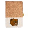 Cork And Heathered Fabric Hardcover Journal 5.5" X 8.25" Thumbnail