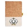 Cork And Heathered Fabric Hardcover Journal 5.5" X 8.25" Thumbnail
