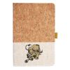 Cork And Heathered Fabric Hardcover Journal 5.5" X 8.25" Thumbnail