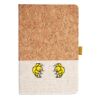 Cork And Heathered Fabric Hardcover Journal 5.5" X 8.25" Thumbnail