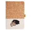 Cork And Heathered Fabric Hardcover Journal 5.5" X 8.25" Thumbnail