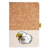 Cork And Heathered Fabric Hardcover Journal 5.5" X 8.25" Thumbnail