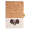 Cork And Heathered Fabric Hardcover Journal 5.5" X 8.25" Thumbnail