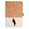 Cork And Heathered Fabric Hardcover Journal 5.5" X 8.25" Thumbnail