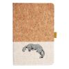Cork And Heathered Fabric Hardcover Journal 5.5" X 8.25" Thumbnail