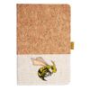 Cork And Heathered Fabric Hardcover Journal 5.5" X 8.25" Thumbnail
