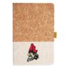 Cork And Heathered Fabric Hardcover Journal 5.5" X 8.25" Thumbnail