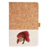 Cork And Heathered Fabric Hardcover Journal 5.5" X 8.25" Thumbnail