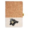 Cork And Heathered Fabric Hardcover Journal 5.5" X 8.25" Thumbnail