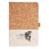 Cork And Heathered Fabric Hardcover Journal 5.5" X 8.25" Thumbnail