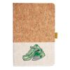 Cork And Heathered Fabric Hardcover Journal 5.5" X 8.25" Thumbnail