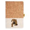 Cork And Heathered Fabric Hardcover Journal 5.5" X 8.25" Thumbnail