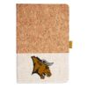 Cork And Heathered Fabric Hardcover Journal 5.5" X 8.25" Thumbnail