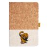 Cork And Heathered Fabric Hardcover Journal 5.5" X 8.25" Thumbnail