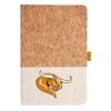 Cork And Heathered Fabric Hardcover Journal 5.5" X 8.25" Thumbnail