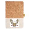 Cork And Heathered Fabric Hardcover Journal 5.5" X 8.25" Thumbnail
