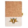 Cork And Heathered Fabric Hardcover Journal 5.5" X 8.25" Thumbnail