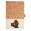 Cork And Heathered Fabric Hardcover Journal 5.5" X 8.25" Thumbnail