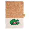 Cork And Heathered Fabric Hardcover Journal 5.5" X 8.25" Thumbnail