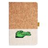 Cork And Heathered Fabric Hardcover Journal 5.5" X 8.25" Thumbnail