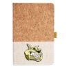 Cork And Heathered Fabric Hardcover Journal 5.5" X 8.25" Thumbnail
