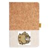 Cork And Heathered Fabric Hardcover Journal 5.5" X 8.25" Thumbnail