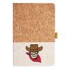 Cork And Heathered Fabric Hardcover Journal 5.5" X 8.25" Thumbnail