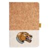 Cork And Heathered Fabric Hardcover Journal 5.5" X 8.25" Thumbnail