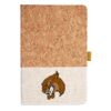Cork And Heathered Fabric Hardcover Journal 5.5" X 8.25" Thumbnail