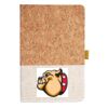 Cork And Heathered Fabric Hardcover Journal 5.5" X 8.25" Thumbnail