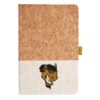 Cork And Heathered Fabric Hardcover Journal 5.5" X 8.25" Thumbnail