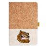 Cork And Heathered Fabric Hardcover Journal 5.5" X 8.25" Thumbnail
