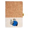 Cork And Heathered Fabric Hardcover Journal 5.5" X 8.25" Thumbnail