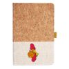 Cork And Heathered Fabric Hardcover Journal 5.5" X 8.25" Thumbnail