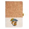 Cork And Heathered Fabric Hardcover Journal 5.5" X 8.25" Thumbnail
