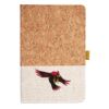 Cork And Heathered Fabric Hardcover Journal 5.5" X 8.25" Thumbnail