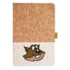 Cork And Heathered Fabric Hardcover Journal 5.5" X 8.25" Thumbnail