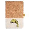 Cork And Heathered Fabric Hardcover Journal 5.5" X 8.25" Thumbnail