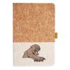Cork And Heathered Fabric Hardcover Journal 5.5" X 8.25" Thumbnail