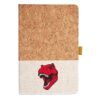 Cork And Heathered Fabric Hardcover Journal 5.5" X 8.25" Thumbnail