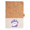 Cork And Heathered Fabric Hardcover Journal 5.5" X 8.25" Thumbnail