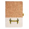 Cork And Heathered Fabric Hardcover Journal 5.5" X 8.25" Thumbnail