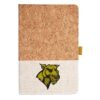 Cork And Heathered Fabric Hardcover Journal 5.5" X 8.25" Thumbnail